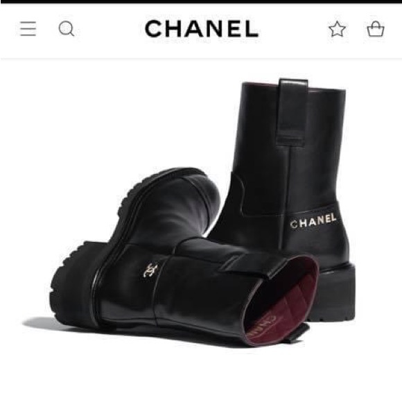 CHANEL Shoes - Chanel 20K black leather short boots size 38